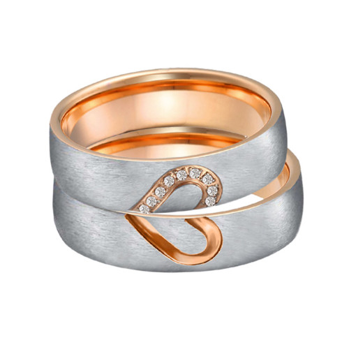 Ocelové prsteny pro pár SPPL043
