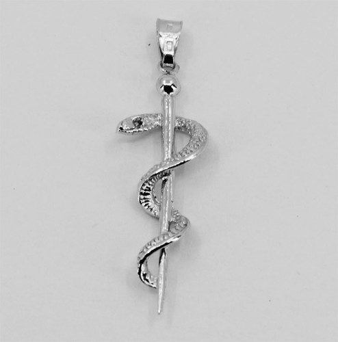 Stříbrný přívěsek Auskulapova hůl 313084001