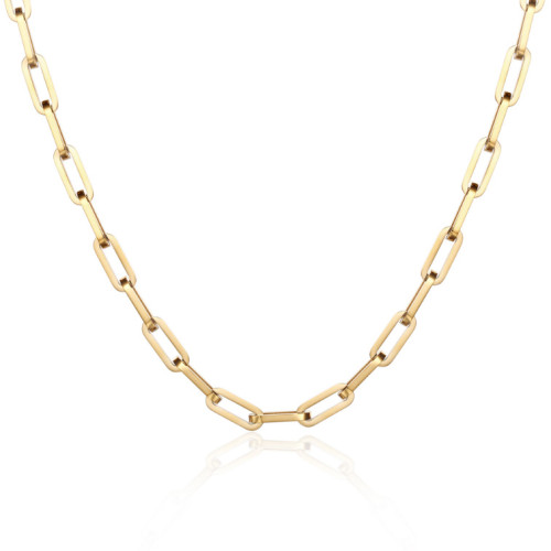 Zlatý řetěz na krk z chirurgické oceli WJHN236-GD