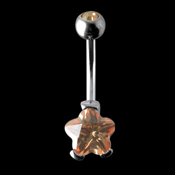 Piercing do břicha z chirurgické oceli SEDFSC8-CHM