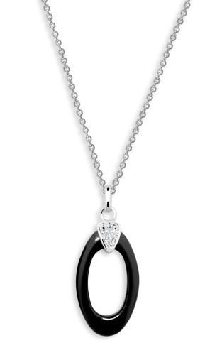 Náhrdelník pro ženy z keramiky a stříbra Cerafi VITTORIA 310