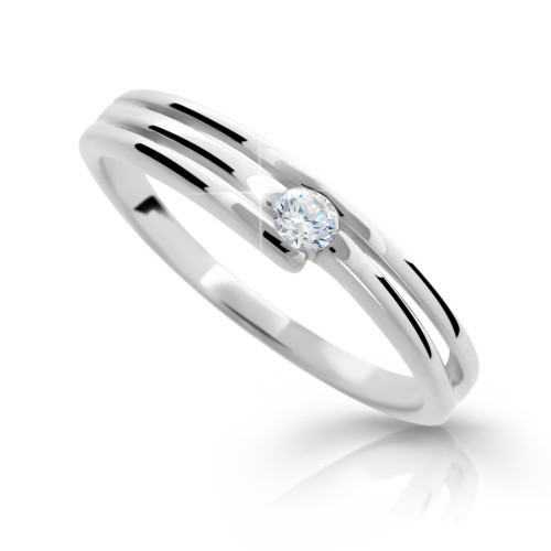 Prsten se zirkonem stříbro 1717