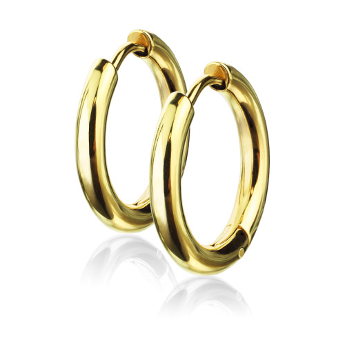 Kruhové náušnice 3065-GD