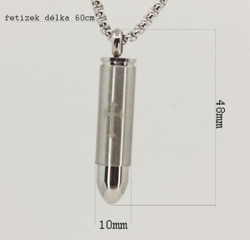 Přívěsek na řetízek nábojnice chirurgická ocel WJHC314