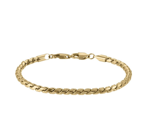 Minimalistický pozlacený náramek z chirurgické oceli BSS1120