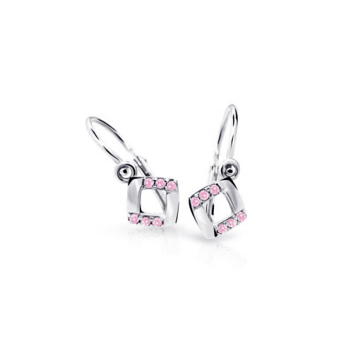 Náušnice pro miminka C2268B-Pink
