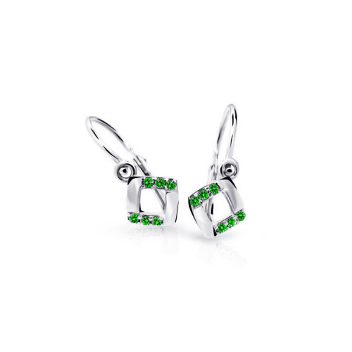 Zlaté dětské náušnice C2268B-Green