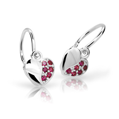 Náušničky pro miminko Cutie Jewellery C2160B Ruby Dark