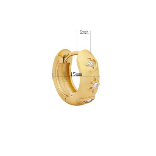 Náušnice kroužky z chirurgické oceli WJHE941