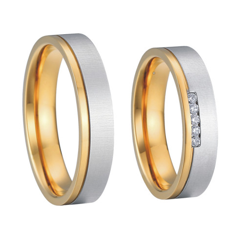 Ocelové snubní prsteny SPPL004