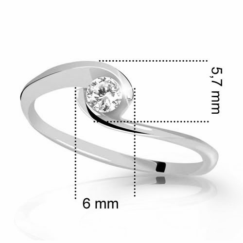 Zlatý prsten s kamínkem Z6134W