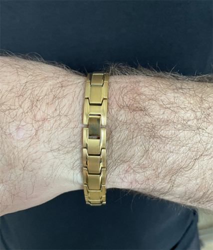 Magnetický náramek zlatý z chirurgické oceli WJHB707-GD