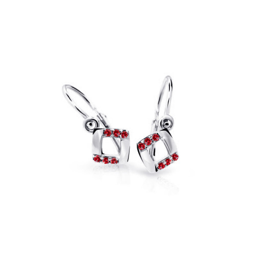 Náušnice pro miminka C2268B-Ruby Dark