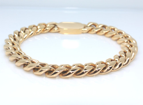 Ocelový náramek na ruku zlatý WJHB804GD-8