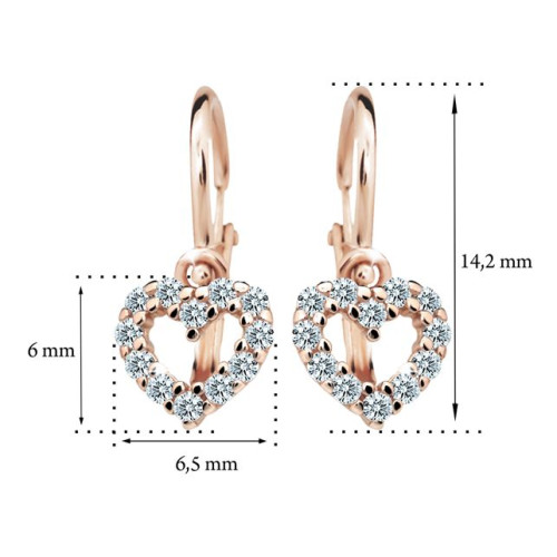 Dětské náušnice zlaté C2157R