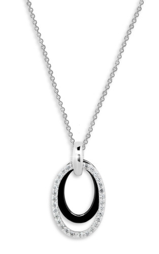 Náhrdelník pro ženy z keramiky a stříbra Cerafi PASSIONE 312