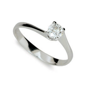 Prsten se zirkonem stříbro 1957