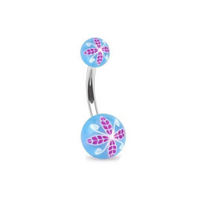 Piercing pupíku 1108 - Blue